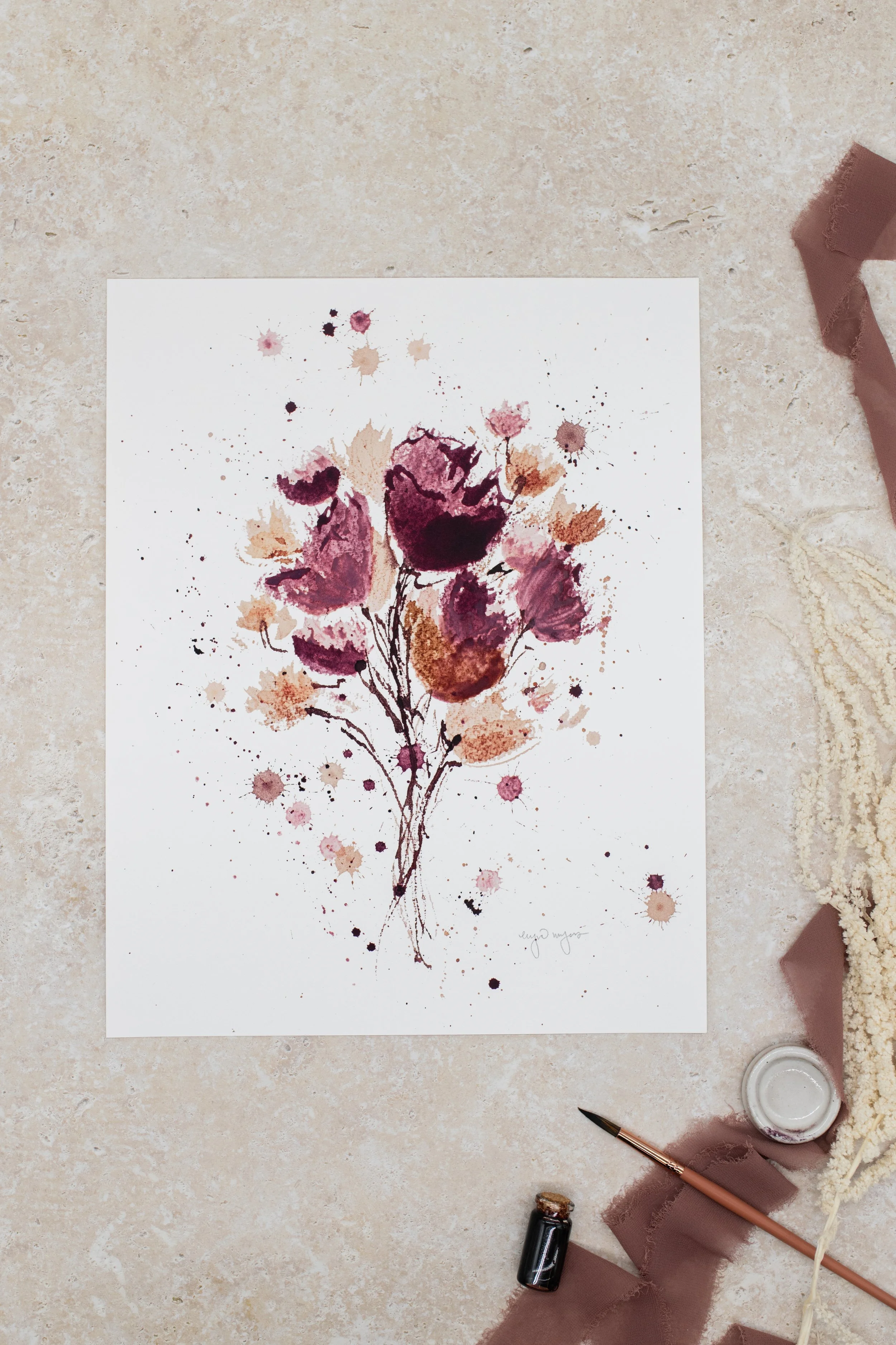 Zesty Zippy Fine Art Wine Print — Elysia Myers Wine Art